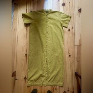 Ilana Kohn Mustard Yellow button up dress Medium